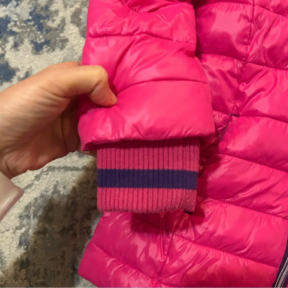 Michael Kors Toddler 3T Jacket Pink Fleece Lined Hooded Puffer Coat Jacket